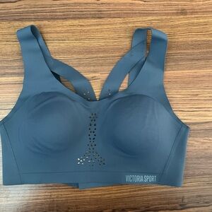 Gray/Blue Sports Bra